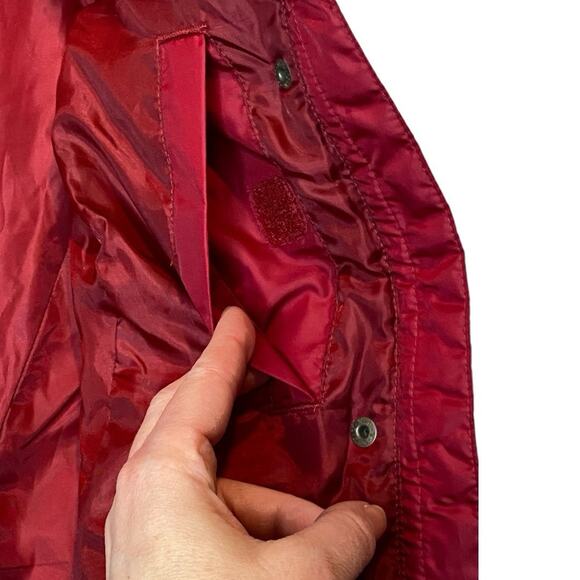 Eddie Bauer Quilted Goose Down Vest Women M Red Outdoor Gorpcore Cozycore Casual - Picture 6 of 11